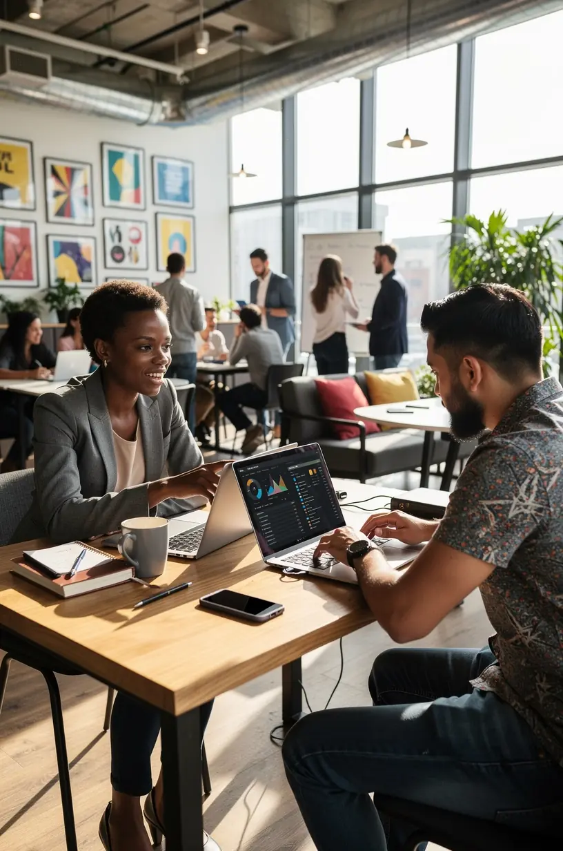 Professional team collaboration